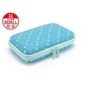 3DLDHP03 [3DS LL/DSi LL用プラスパレット デザインポーチ ドットスタイル マーブルサワーミント]