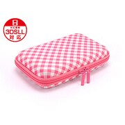 3DLDHP07 [3DS LL/DSi LL用プラスパレット デザインポーチ ギンガムスタイル ギンガムピンク]