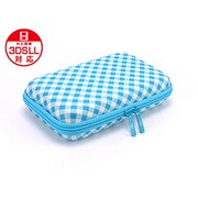 3DLDHP08 [3DS LL/DSi LL用プラスパレット デザインポーチ ギンガムスタイル ギンガムブルー]