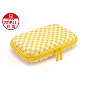 3DLDHP09 [3DS LL/DSi LL用プラスパレット デザインポーチ ギンガムスタイル ギンガムイエロー]