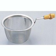 キッチン用品 茶こし（バンブーハンドル）60号