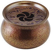 鎚起銅器 生地色 建水 [キッチン用品]