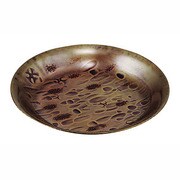 鎚起銅器 生地色 急須台 [キッチン用品]