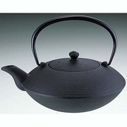 南部鉄器 鉄瓶 平形 糸目