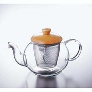 花茶 ポット 木蓋 丸型