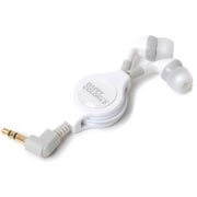 リール付ステレオインナーイヤーヘッドホン ホワイト PG-SIH06WH