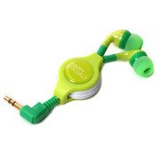 リール付ステレオインナーイヤーヘッドホン イエロー PG-SIH10YE