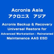 Acronis Backup & Recovery Universal Restore for Advanced Workstation - Reinstated Maintenance AAS ESD [ライセンスソフトウェア]