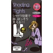 着圧シェーディングタイツ  ブラック L-LL