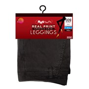 裏起毛カーゴプリントレギンス  ブラック M-L
