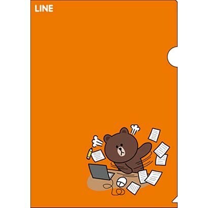 353710001 [クリアファイル LINE（ライン）/A.ブラウン]