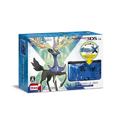 ニンテンドー3DS LL ポケットモンスターXパック ゼルネアス・イベルタルブルー [ダウンロードソフト「ポケットモンスターX」同梱版]