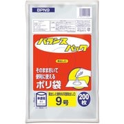 バランスパック ポリ袋 9号 約縦25cm×横15cm×厚さ0.01mm 200枚 半透明 BPN9