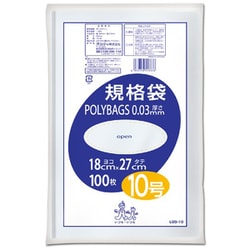 ヨドバシ.com - オルディ L03-10 [ポリバッグ 規格袋0.03 10号 透明