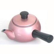 エバーカラー急須 横手 （茶こし付） 0.6L サーモンピンク 2710