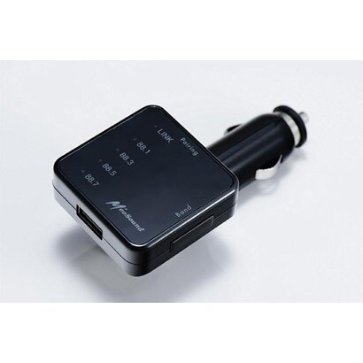 Bluetooth FMトランスミッター MeoSound transmitter ブラック MEO-SUND-BTFM