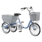 三輪自転車 ブリヂストンワゴン 前18/後16型 変速なし M.ブランLブルー BW10