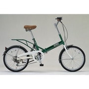 折りたたみ自転車 スニーカーシティ 16型 変速なし PXトラッドグリーン SC160