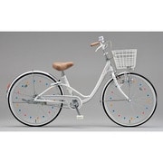 子供用自転車 スイートピー ダイナモランプ 26インチ 変速なし P.シーニックホワイト SWE26