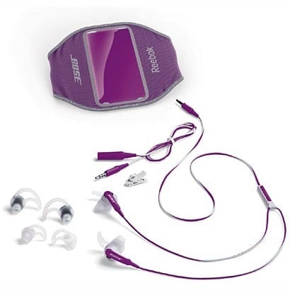 スポーツヘッドホン パープル マイク付 Bose SIE2i sport headphones