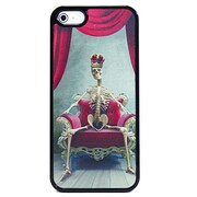 3DプラスチックケースiPhone5 スカルレッド