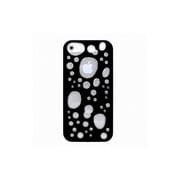 バブルデザインハードTパープルケースiPhone5 ブラック/クリア