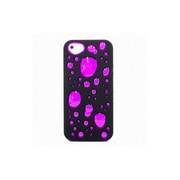 バブルデザインハードTパープルケースiPhone5 ブラック/パープル
