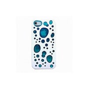 バブルデザインハードTパープルケースiPhone5 ホワイト/ブルー