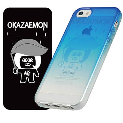 オカザえもんiPhone5カバー 青