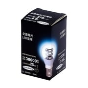 LED電球 E17口金 昼光色透明相当 370lm A形 全面配光 ES-300WE17-AWC