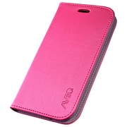 AViiQ Folio Stand Case Metallic Silk Series for Samsung GALAXY S4 Pink/Black AV-S4WC-MPKJ
