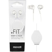 カナル型 ｢+FiT｣MXH-C100R コード巻き取りリールタイプ ホワイト MXH-C100RWH