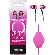 カナル型 ｢+FiT｣MXH-C100R コード巻き取りリールタイプ ピンク MXH-C100RPK