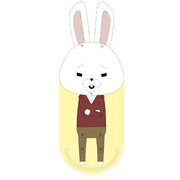 紙兎ロペ ポケットタオル ロペ イエロー [キャラクターグッズ タオル]