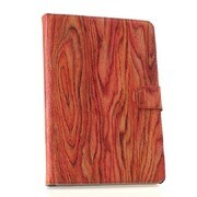 iPad mini用 PUレザーケース 木目 レッド J-05345-4