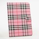 iPad mini用 PUレザーケース アーガイル柄 ピンク J-05347-2