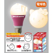 ハローキティLED電球 30W相当 電球色 LDKT30L-G
