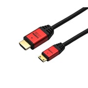 ハイスピードHDMIミニケーブル 3.0m レッド HDC30-528RD