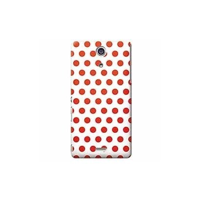 CBY-XC-079 [Xperia Aケース Dots(W/R)]