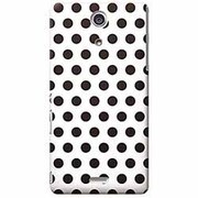CBY-XC-083 [Xperia Aケース Dots(W/BK)]