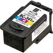 互換リサイクルインクカートリッジ キヤノン BC-341 カラー(染料) ECI-C341C-V