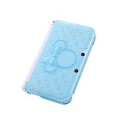 ディズニーキャラクター キラキラ ソフトジャケット ミニー リボン ラメブルー [3DS LL用]