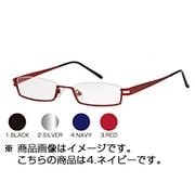 メタモルフォーゼ アンダーリム スクエア メタル ネイビー