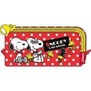 ジップ大ペンケースSNOOPY ドット P-11621