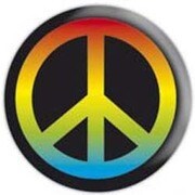 BBL 25mmバッジ BBL0040 PEACE