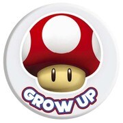 BBL 25mmバッジ BBL0545 NINTENDO /GROW UP