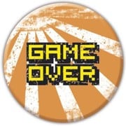 BBL 25mmバッジ BBL0618 GAME OVER