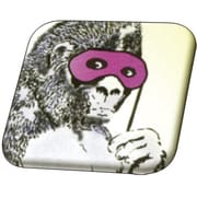 Banksy 32mmスクエアバッジ BKB008 Banksy /Gorilla Mask [缶バッジ]