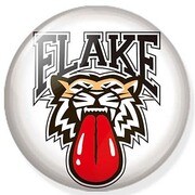 FLAKEバッジ 65mm FLB-105 FLAKE BADGE 65mm /Flake Tiger [缶バッジ]