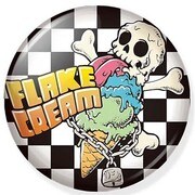 FLAKEバッジ 65mm FLB-106 FLAKE BADGE 65mm /Flake Cream [缶バッジ]